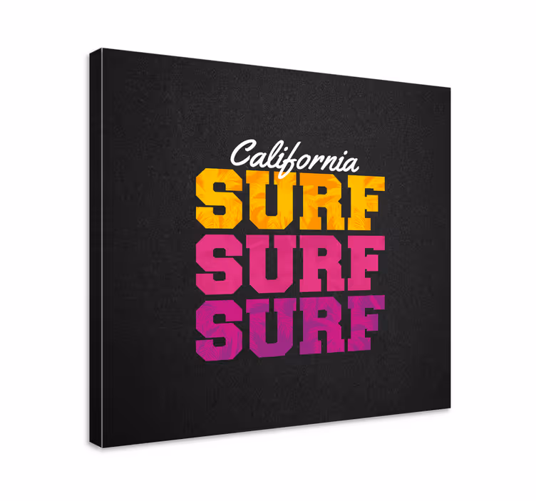 Sports canvas art california surf design - TenStickers