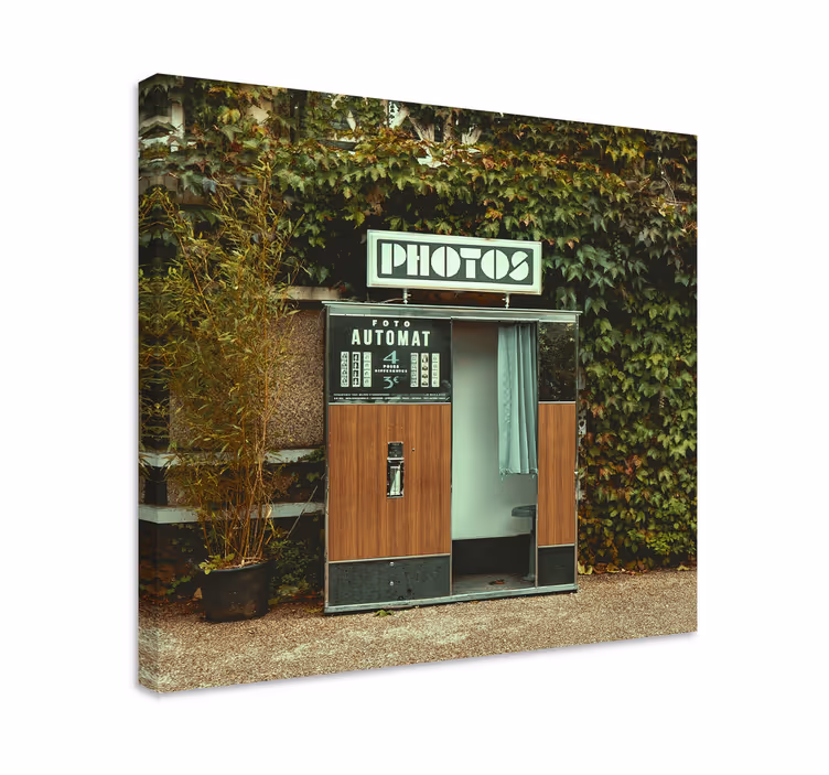 Video game canvas art vintage photo booth - TenStickers