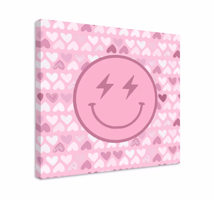Inspirational wall art with cheerful smiley face - TenStickers