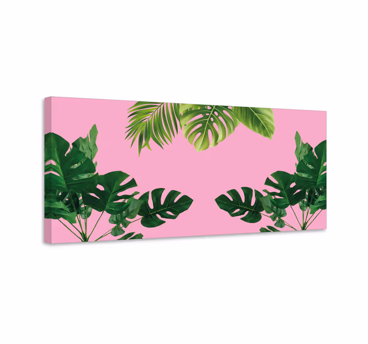 Tropical Leaf arrangement Flowers  canvas - TenStickers