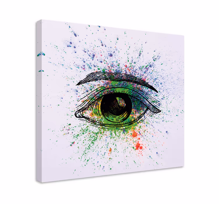 Vibrant eye splash abstract wall art - TenStickers