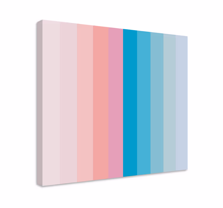 Ornamental canvas print in gentle gradient tones - TenStickers