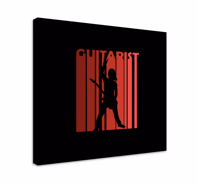 Music canvas art silhouetted performer art - TenStickers