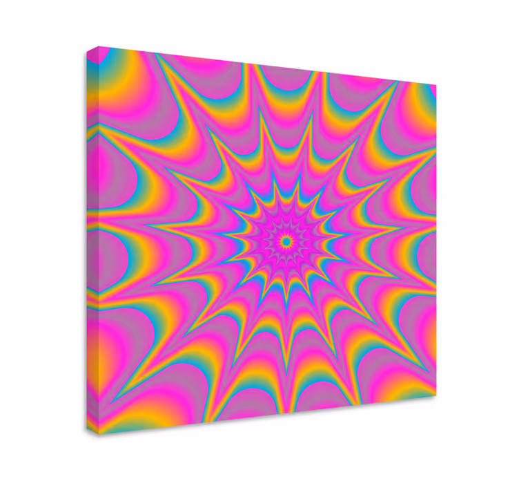 Colorful Spiral Pattern abstract wall art - TenStickers