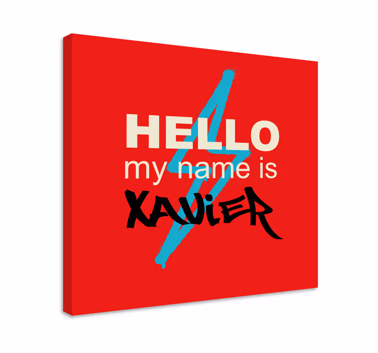 Abc canvas wall art personalized name art - TenStickers