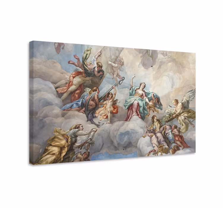 Canvas art of mythical cloud scene - TenStickers