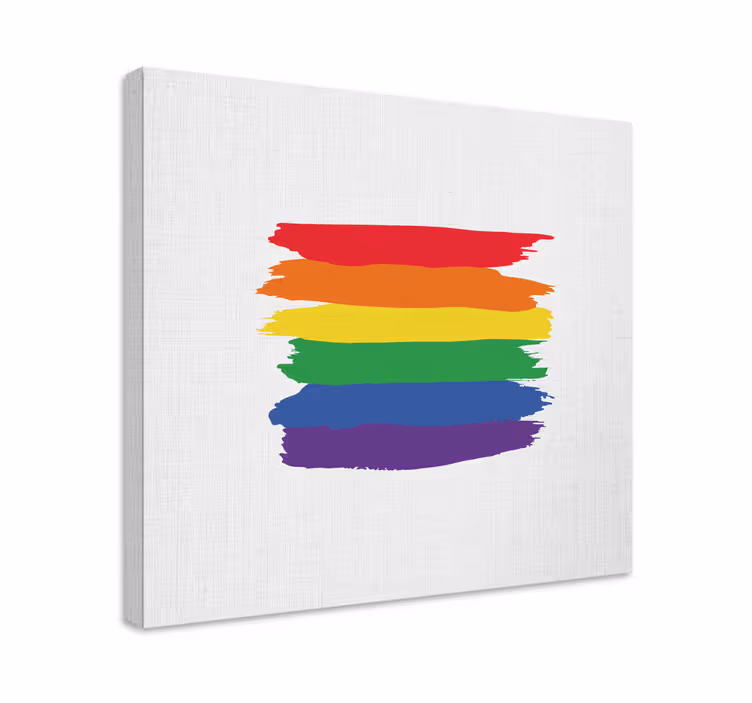 Retro canvas bold stripes pattern - TenStickers