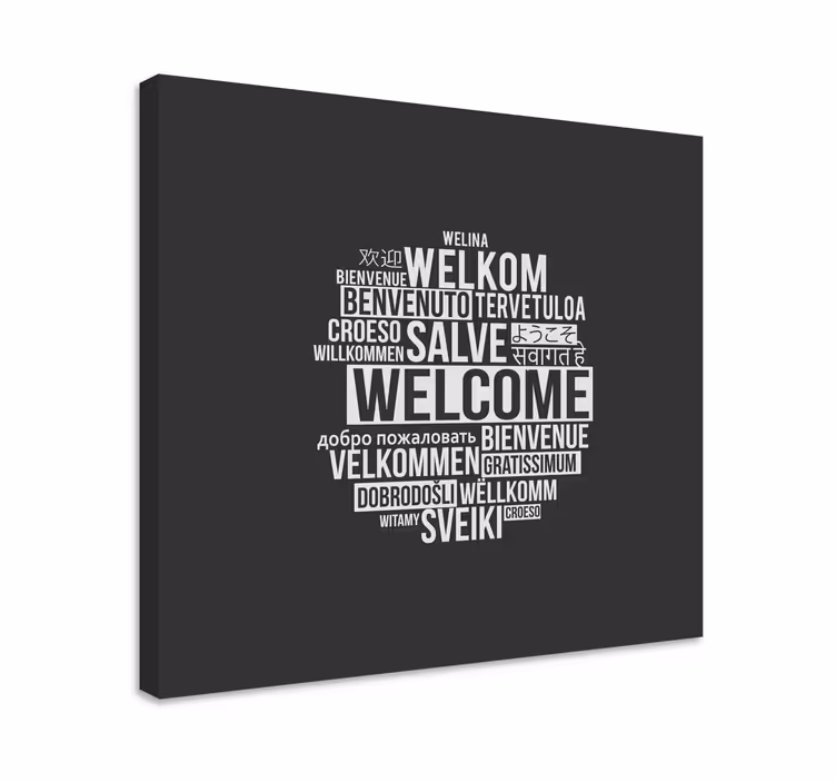 Quote canvas - your journey begins here - TenStickers
