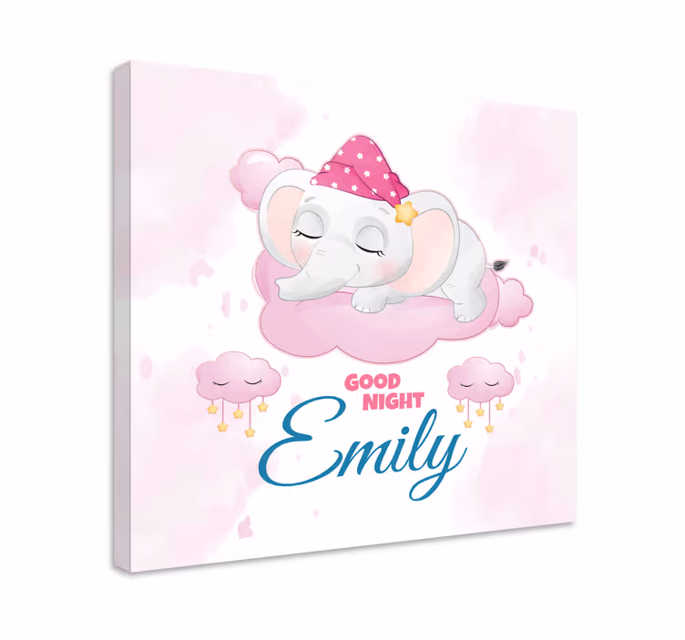 Elephant wallart sweet dreams elephant - TenStickers