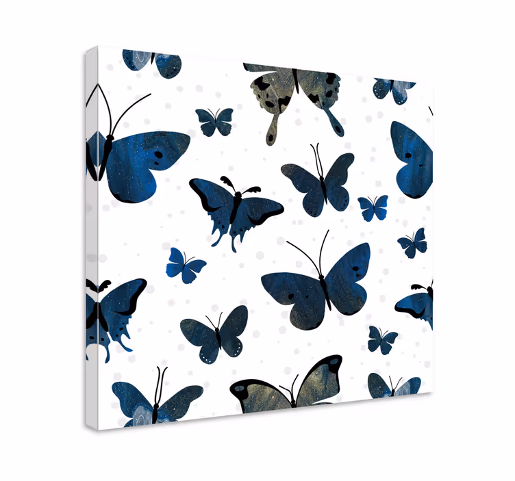 Diverse Butterfly Patterns butterfly canvas - TenStickers