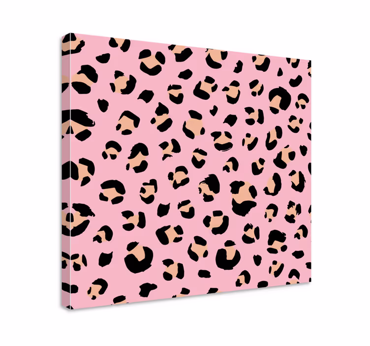 Animal canvas wall art leopard spot design - TenStickers