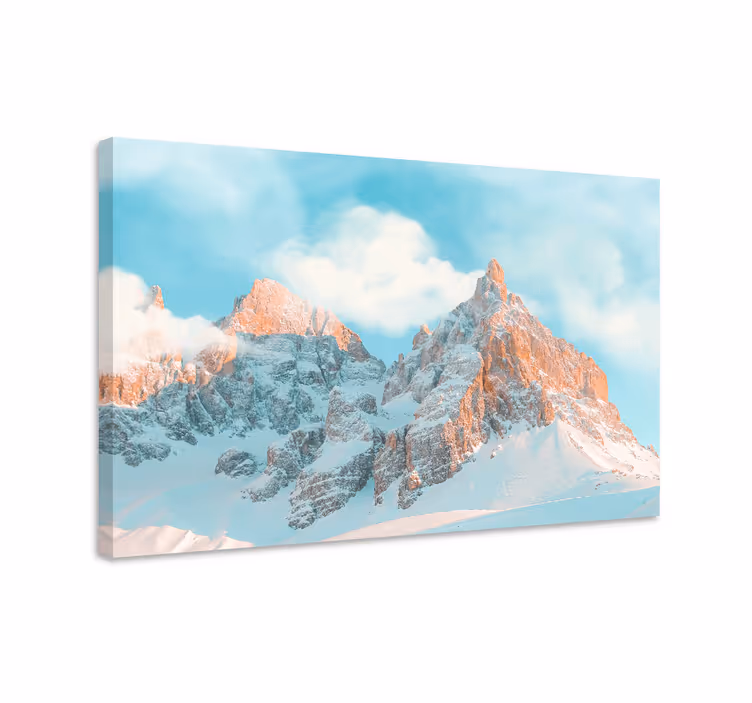 Landscape canvas of majestic mountain peaks - TenStickers