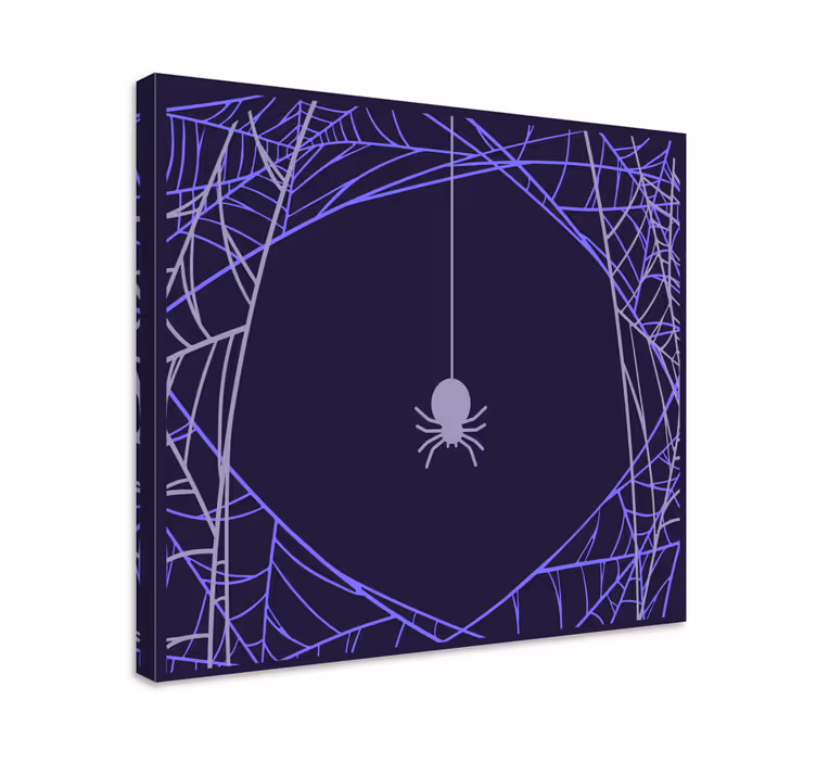 Quote canvas for spider web concentration - TenStickers