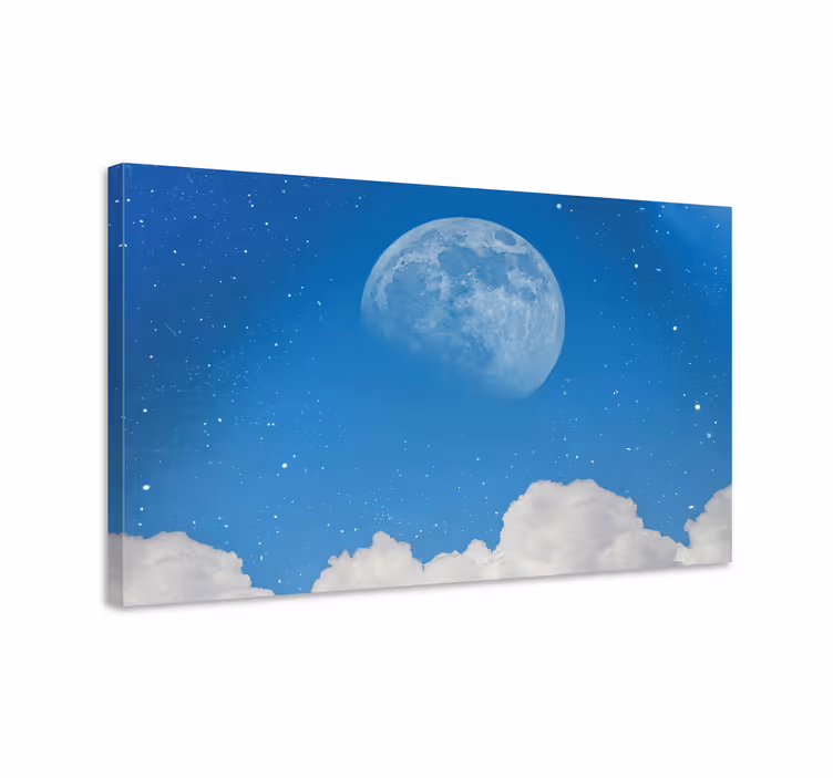 Moon In Sky landscape canvas - TenStickers