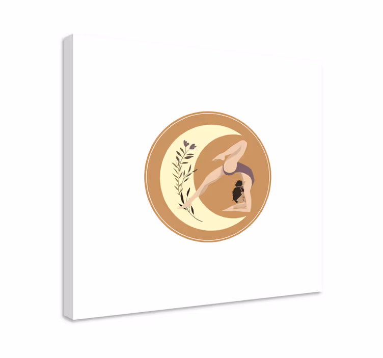 Nursery canvas yoga pose calmness - TenStickers