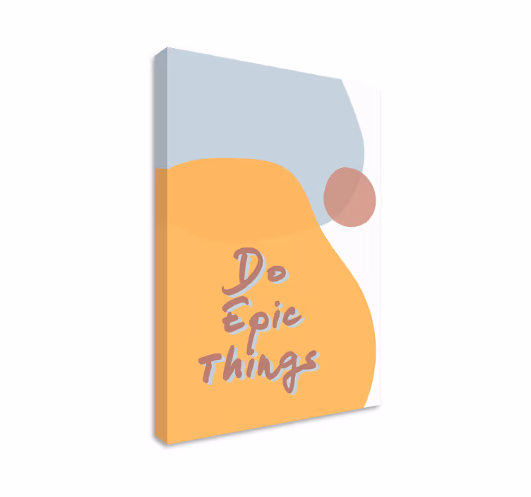 Quote canvas for achieving greatness - TenStickers