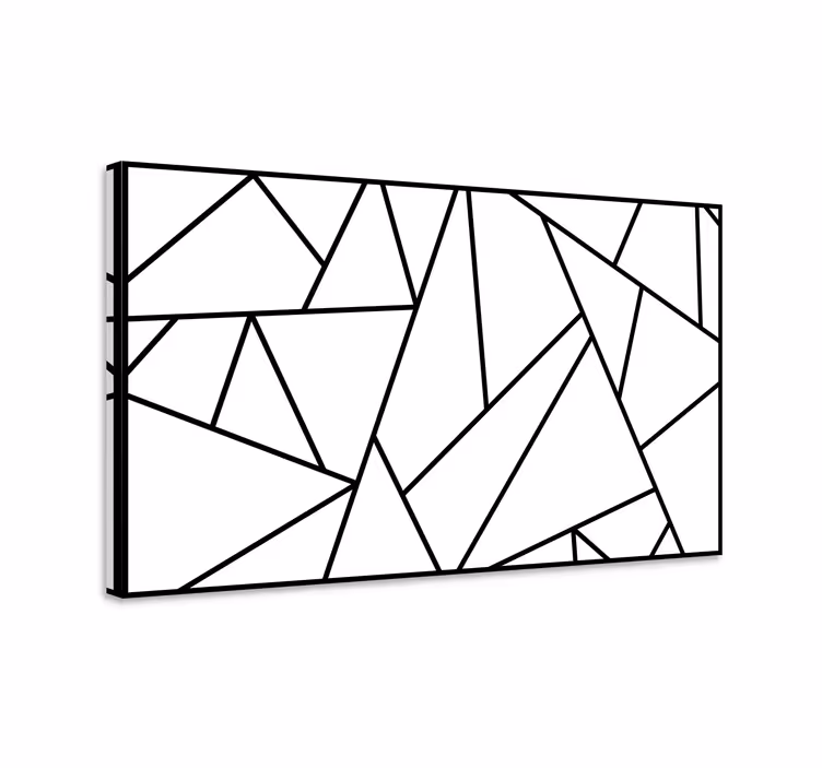 Angular patterns abstract wall art - TenStickers