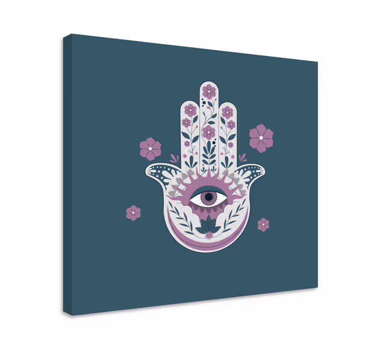 Buddha wall art hand with eye symbol - TenStickers