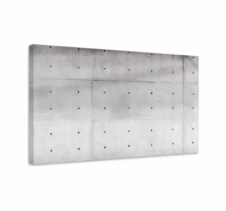 Concrete effect with holes Canvas - TenStickers
