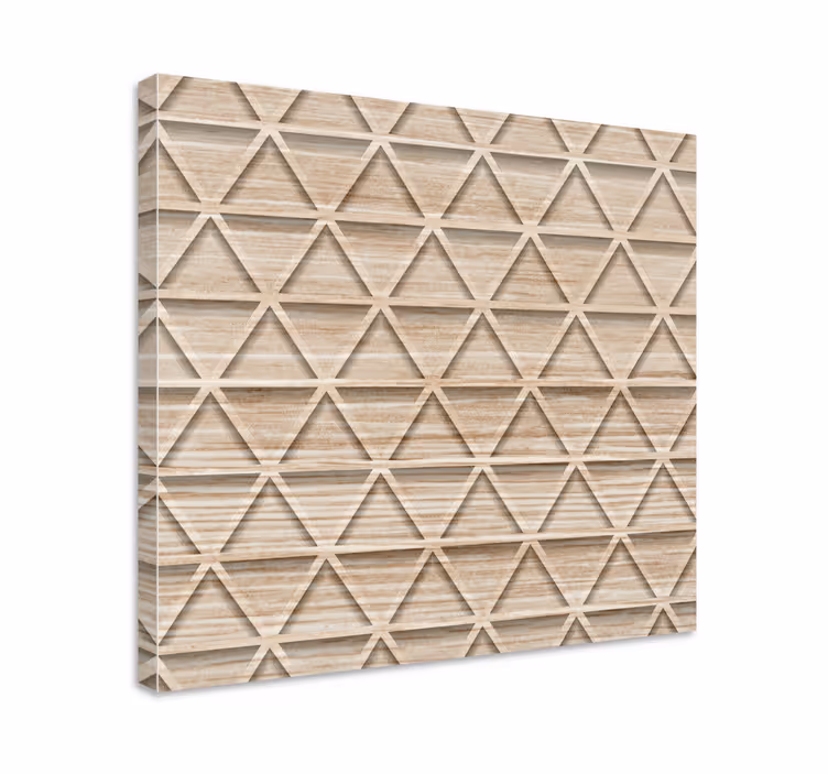 Geometric canvas elevated triangle designs - TenStickers