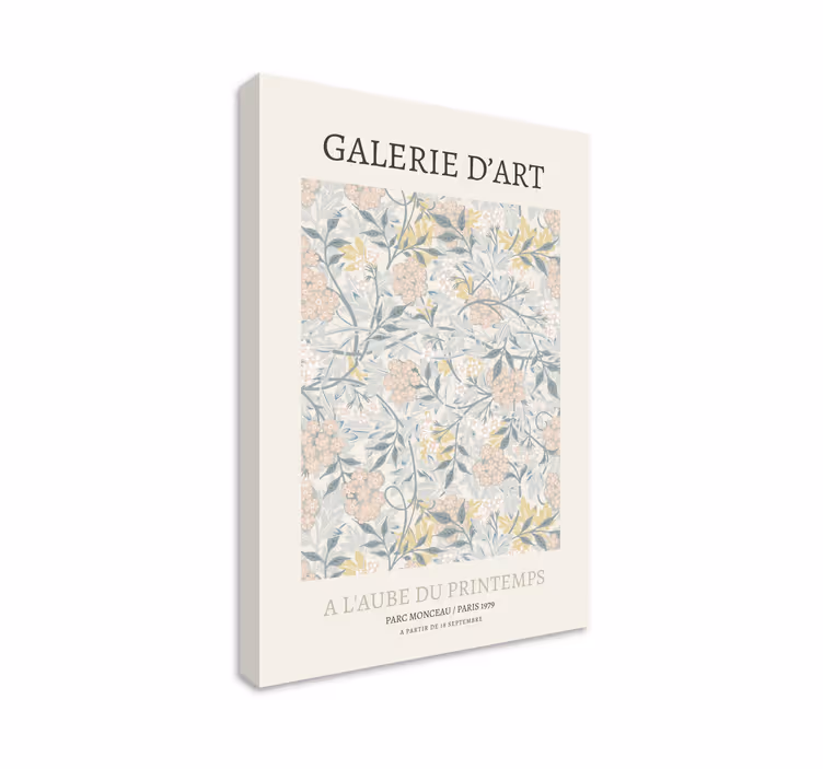 Flowers canvas floral patterns artwork - TenStickers