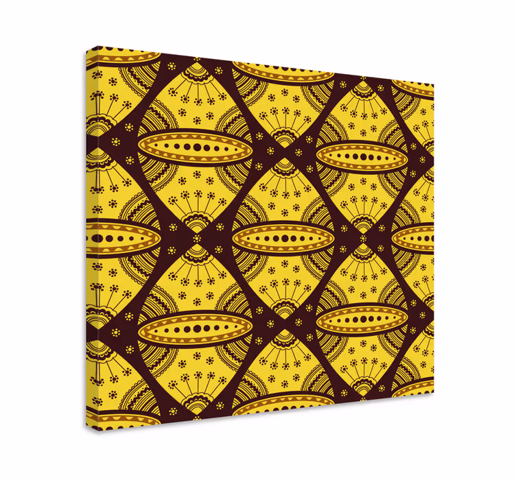 Abstract wall art geometric composition - TenStickers