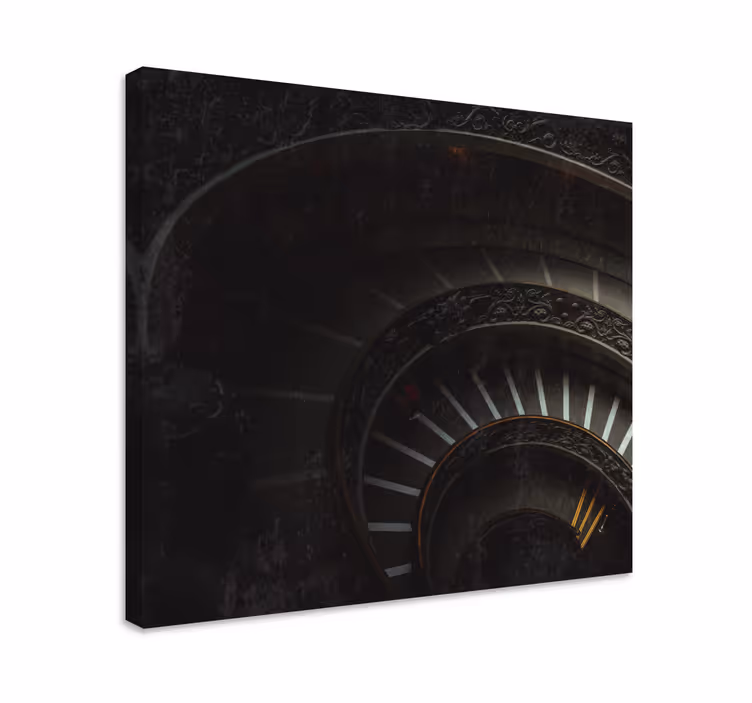 Abstract wall art spiral staircase depth - TenStickers