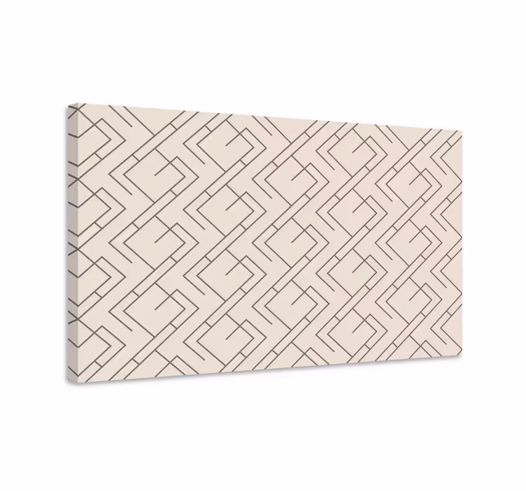 Geometric canvas with chic line design - TenStickers