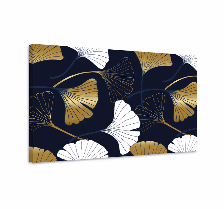 Flowers canvas ginkgo leaf designs - TenStickers