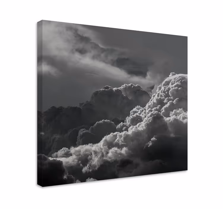 Dramatic cloud formations landscape canvas - TenStickers
