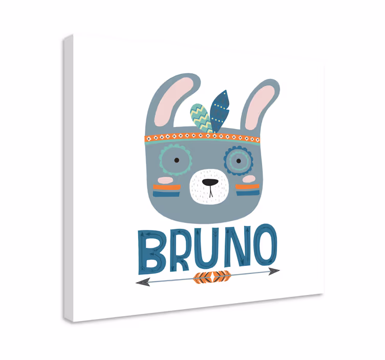 People canvas cute bunny face - TenStickers