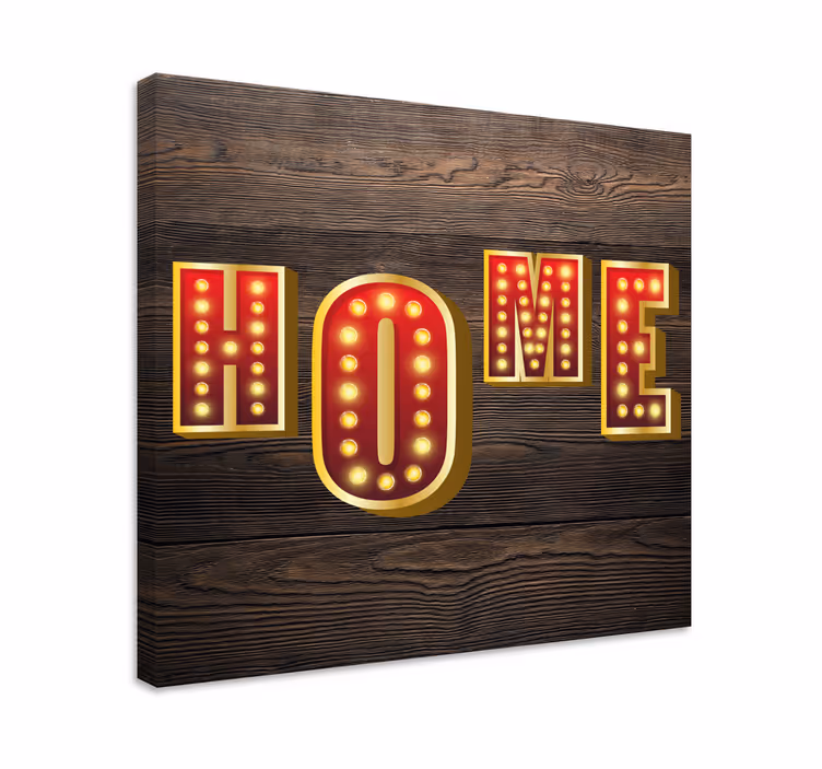 Quote canvas home light sign - TenStickers