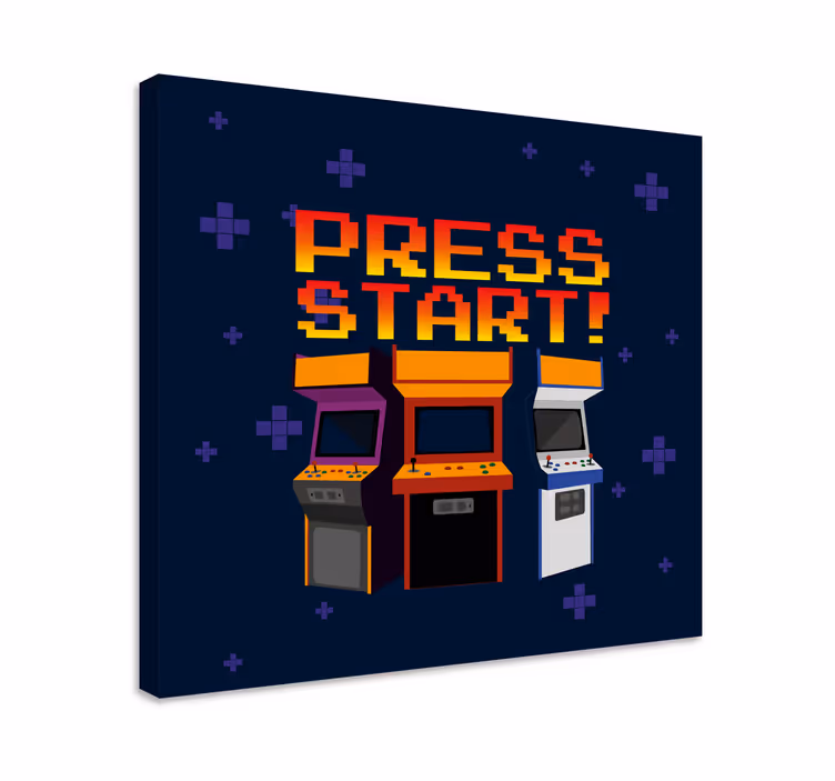 Video game canvas art retro arcade machines - TenStickers