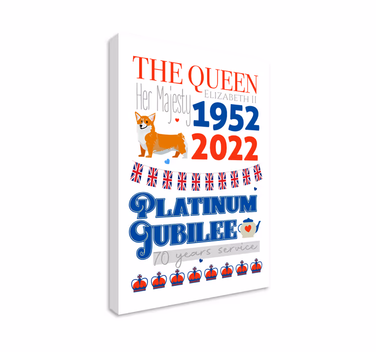 Platinum Jubilee Art city canvas prints - TenStickers