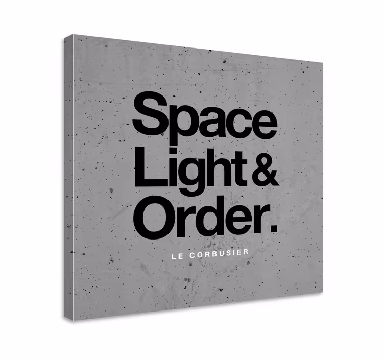 Minimalist Le Corbusier canvas - TenStickers
