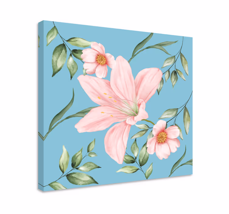 Romantic vintage decor  flower canvas - TenStickers
