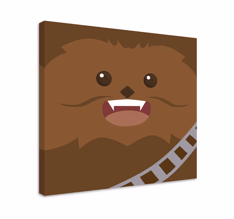 Chewbacca character canvas print - TenStickers
