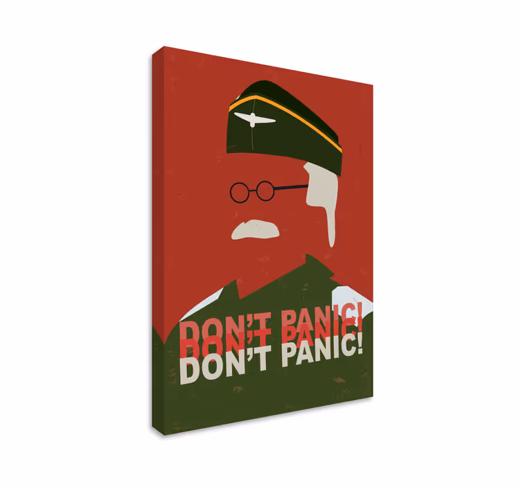 Don't panic  movie retro canvas - TenStickers