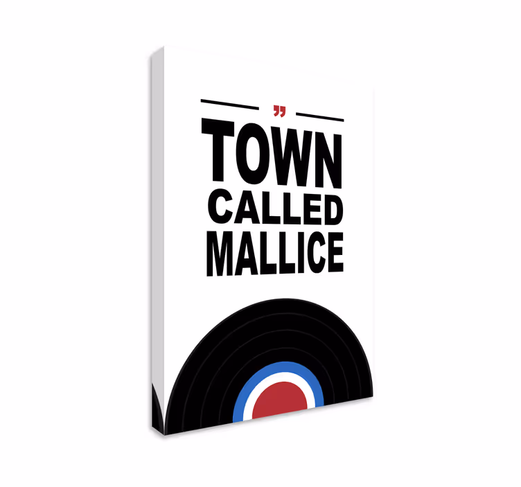Mod music quote canvas print - TenStickers