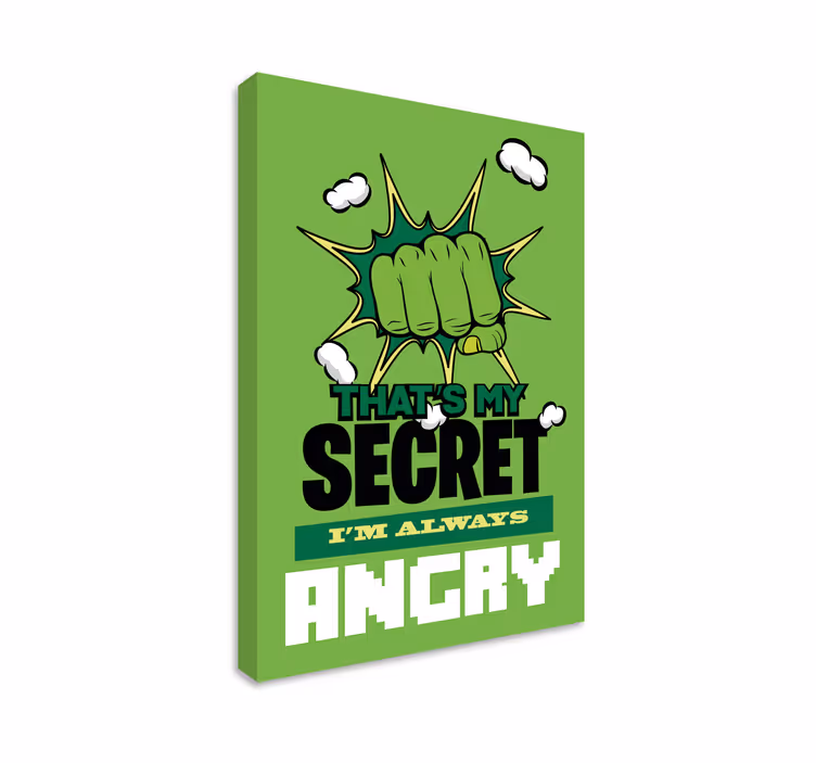 Canvas always angry superhero - TenStickers
