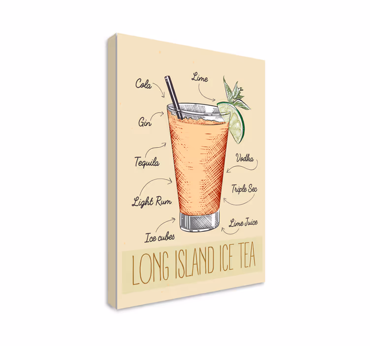 Long Island Ice Tea home canvas prints - TenStickers
