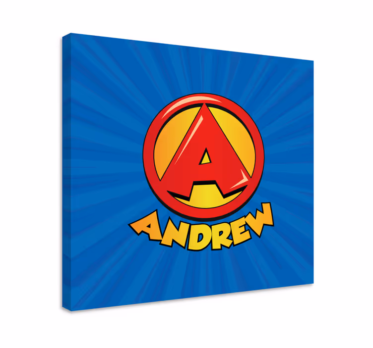 Super initial letter nursery canvas - TenStickers
