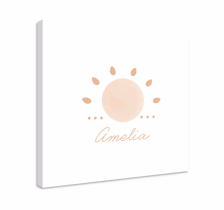 Abstract Minimal Sun nordic canvas prints - TenStickers