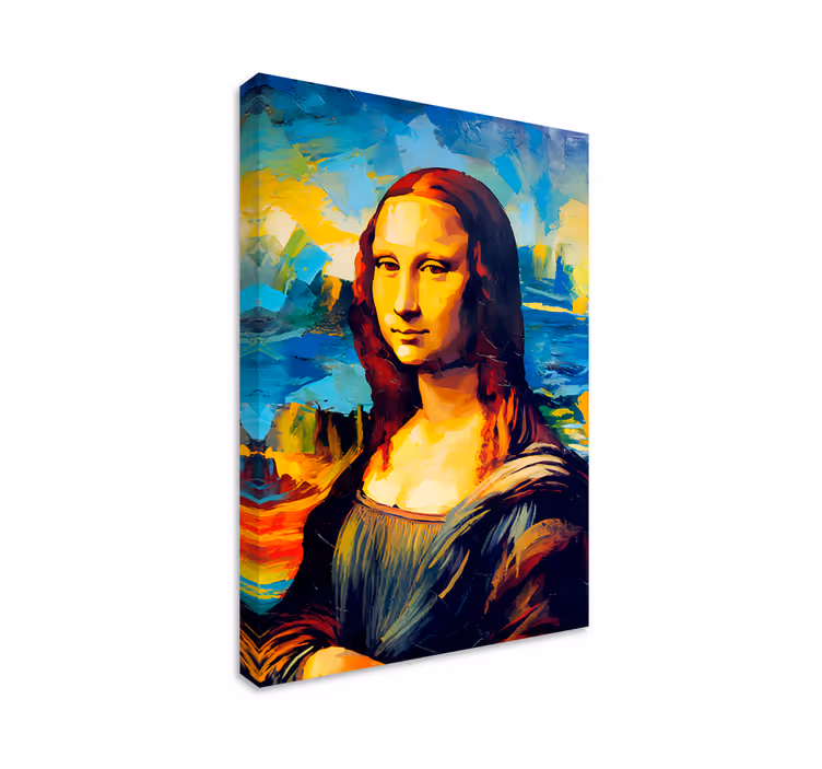 Mona Lisa impressionism canvas art - TenStickers