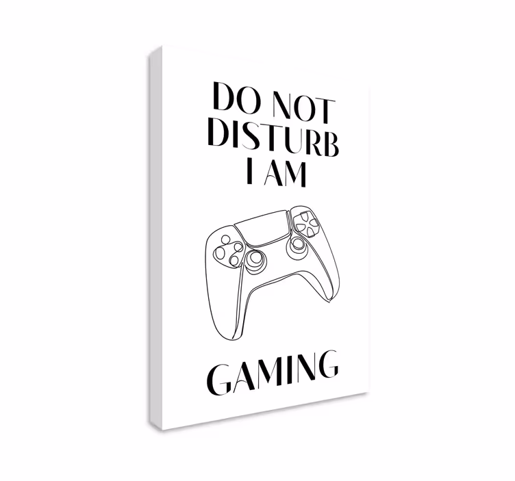 do not disturb gaming canvas print - TenStickers