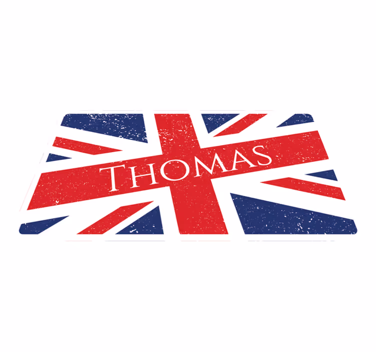 Union Jack design custom vinyl rug - TenStickers