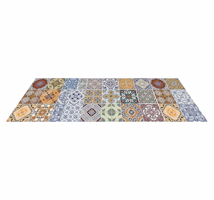 Kitchen vinyl rug in eclectic mediterranean style - TenStickers