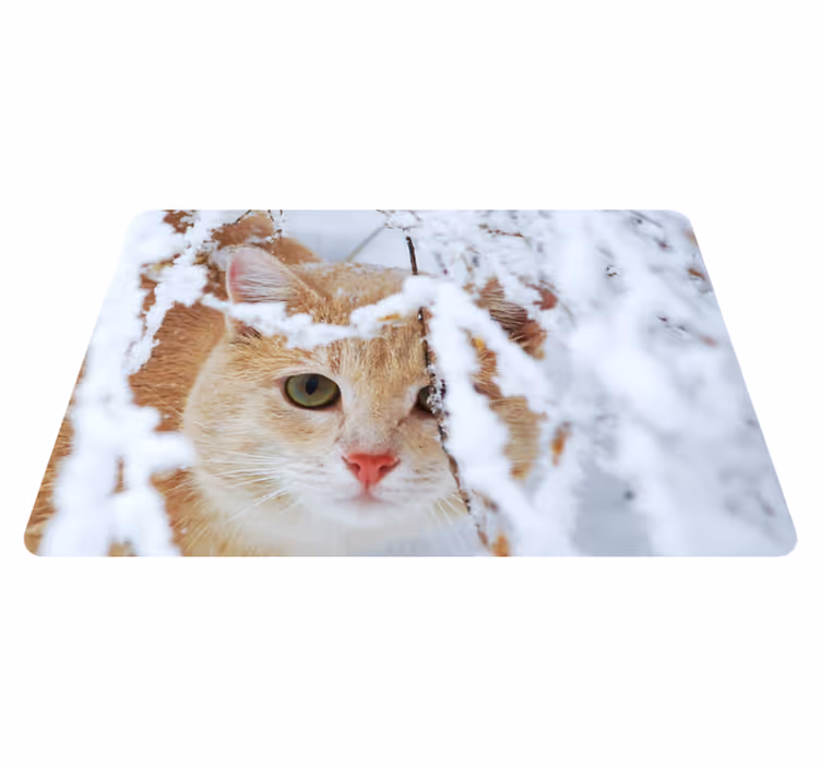 Animal vinyl rug cat with stalactite - TenStickers