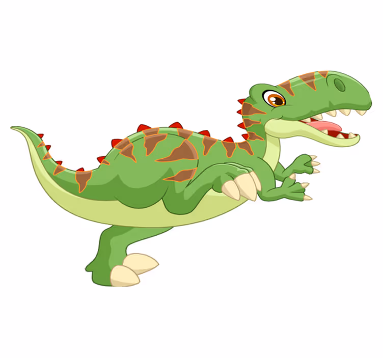 Animal vinyl rug friendly dinosaur design - TenStickers