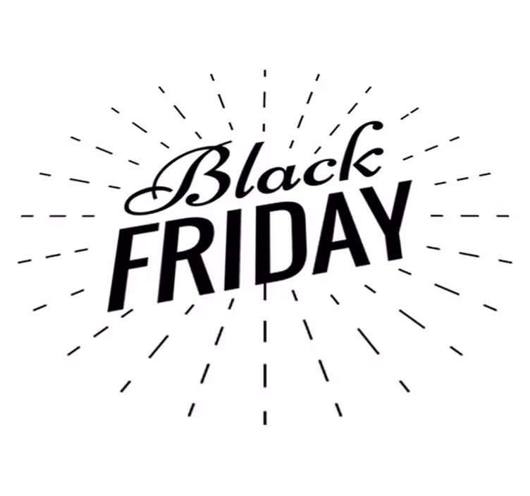 Black friday vinyl rug with shimmering elegance - TenStickers